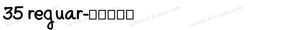 35 reguar字体转换